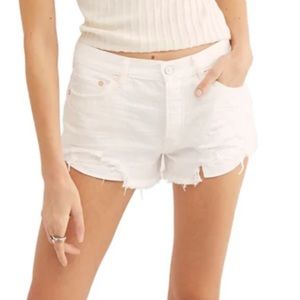 Free People Loving Good Vibrations cutoff shorts